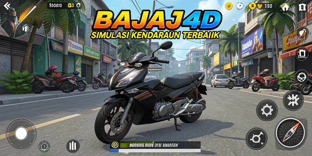 Tampilan gameplay <strong>BAJAJ4D</strong> yang menampilkan pengalaman mengemudikan kendaraan.