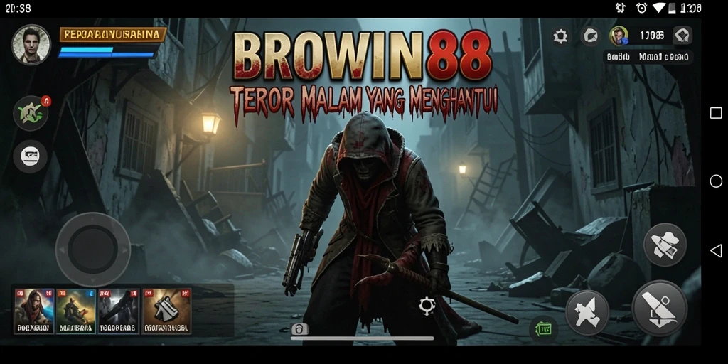 Tampilan gameplay menegangkan di BROWIN88 yang penuh ketakutan.