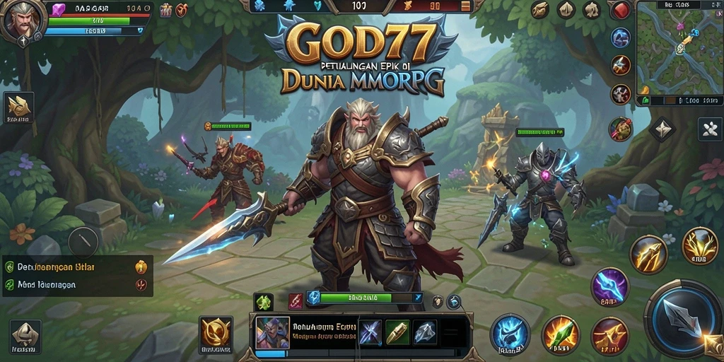 Tampilan gameplay GOD77 yang memukau dengan pertarungan dinamis.
