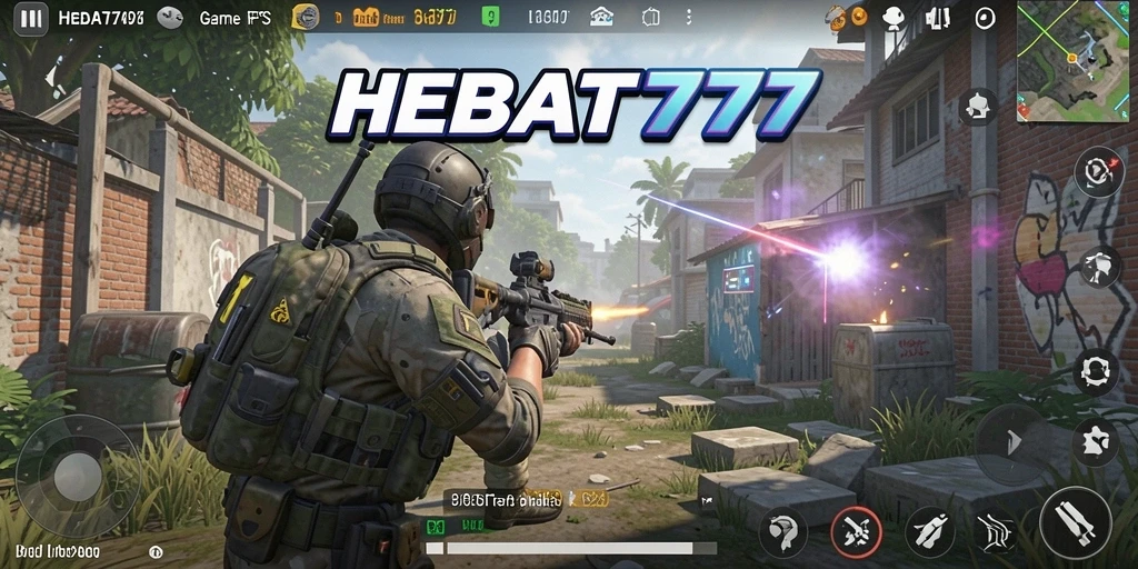 Gameplay HEBAT777 menampilkan aksi menembak yang intens dan mendebarkan.