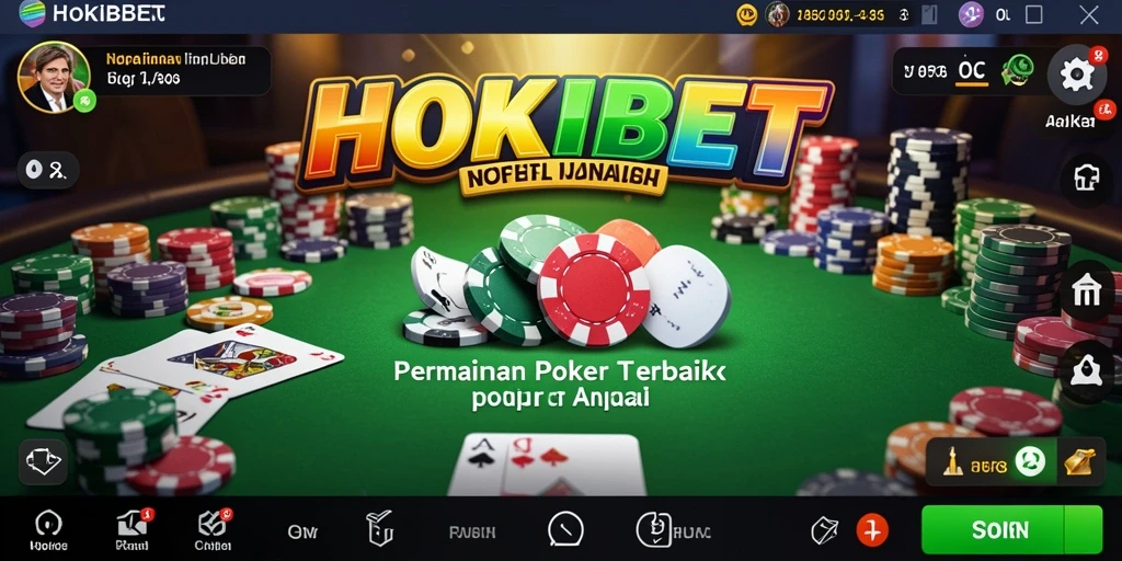 Gameplay HOKIBET yang menegangkan di meja poker virtual.