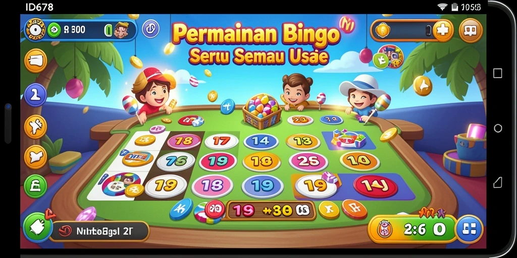 Screenshot gameplay <strong>ID678</strong> menampilkan suasana Bingo yang seru dan interaktif.