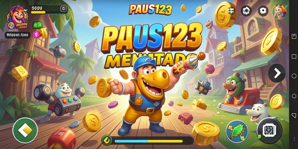 Tampilan gameplay seru dan menantang dari PAUS123.