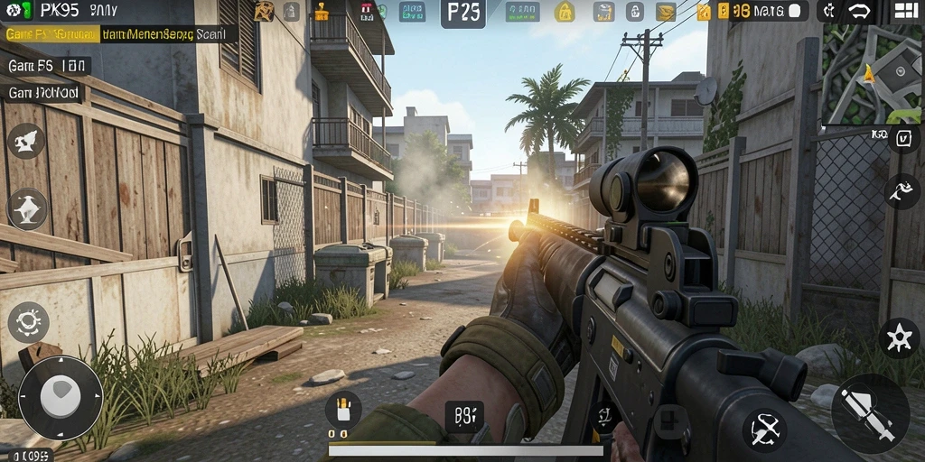 Tampilan menegangkan dari gameplay PK95 yang seru.