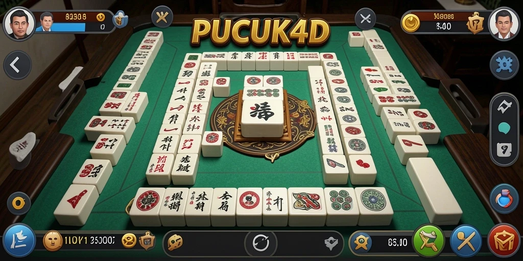 Screenshot menampilkan aksi seru permainan Mahjong.