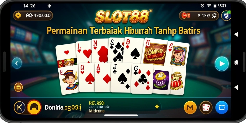 Tangkapan layar utama SLOT88 menampilkan gameplay Domino yang menarik.