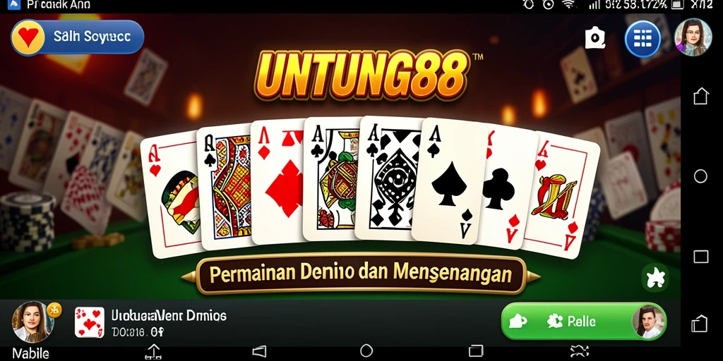 Tampilan seru gameplay domino di UNTUNG88.