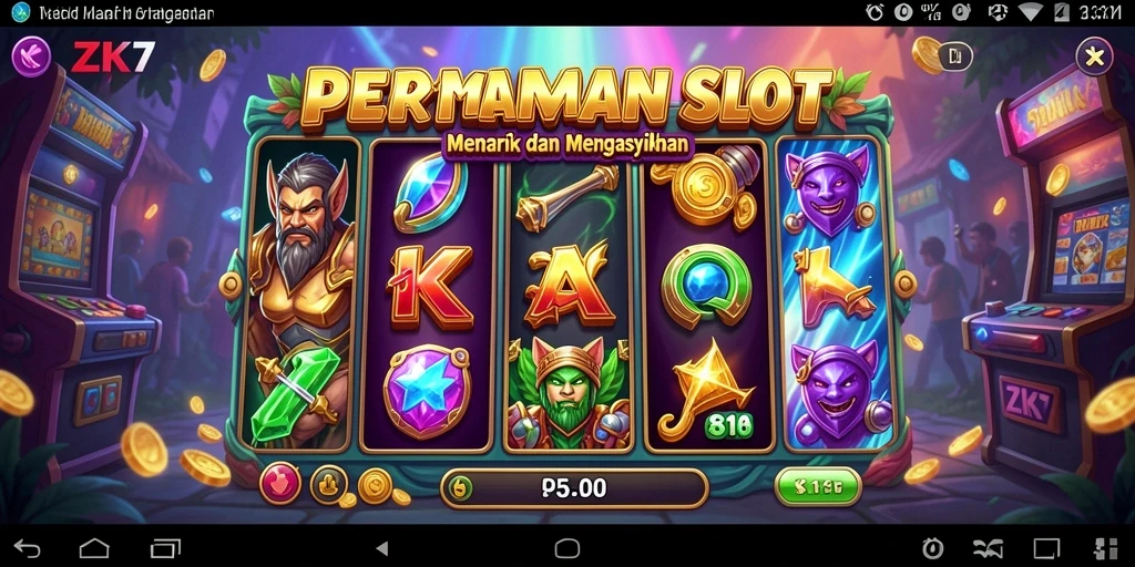 Screenshot gameplay ZK7 yang menunjukkan keseruan permainan Slot.